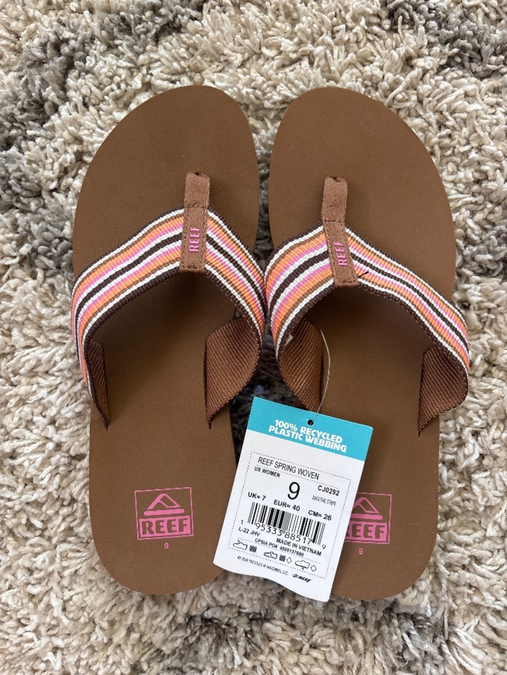 Reef Spring Woven Flip Flops - Picture 1 of 2